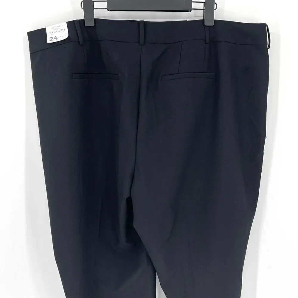 Lane Bryant Signature Fit Sequin Side‎ Tape The Perfect Drape Straight Pant 24